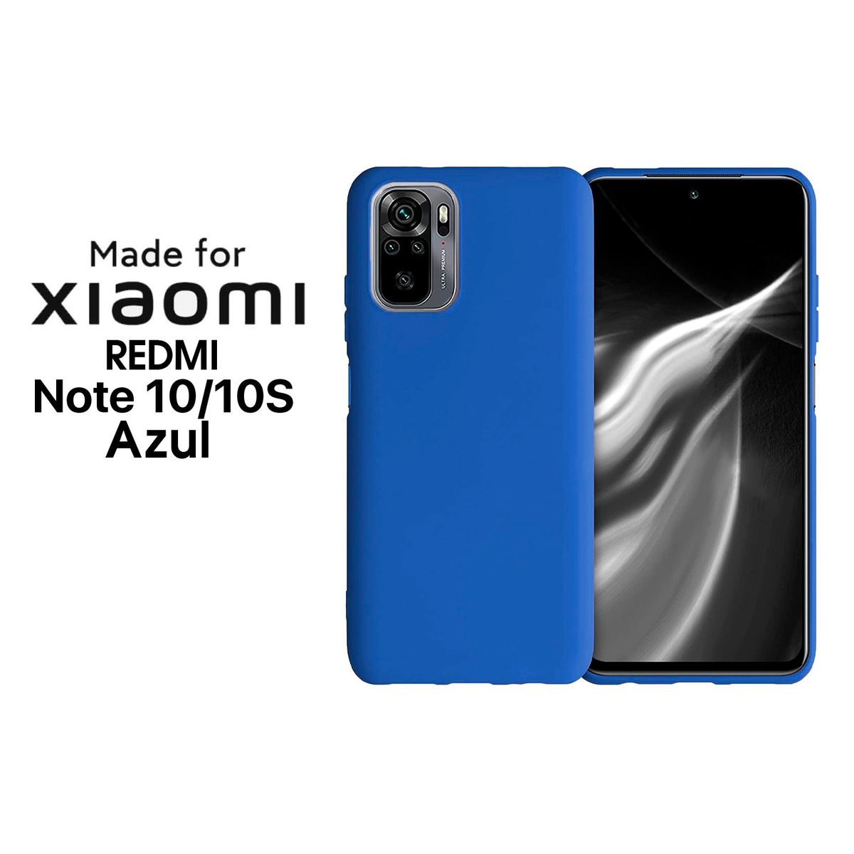 XIAOMI - Silicone Case Para Redmi Note 1010S Azul