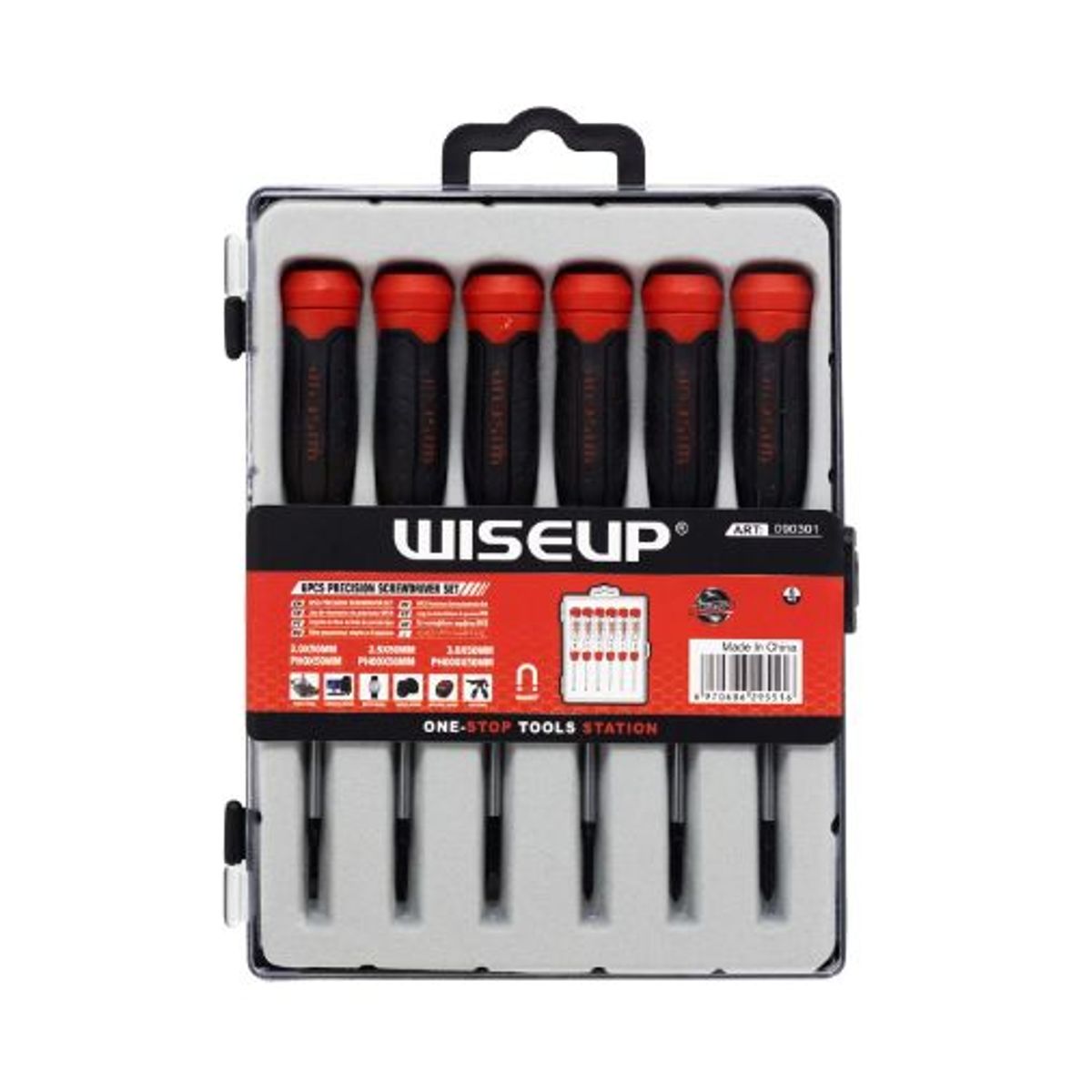 GENERICO - Kit Destornilladores de Precisión 6Pcs para Celular 090301 WISEUP