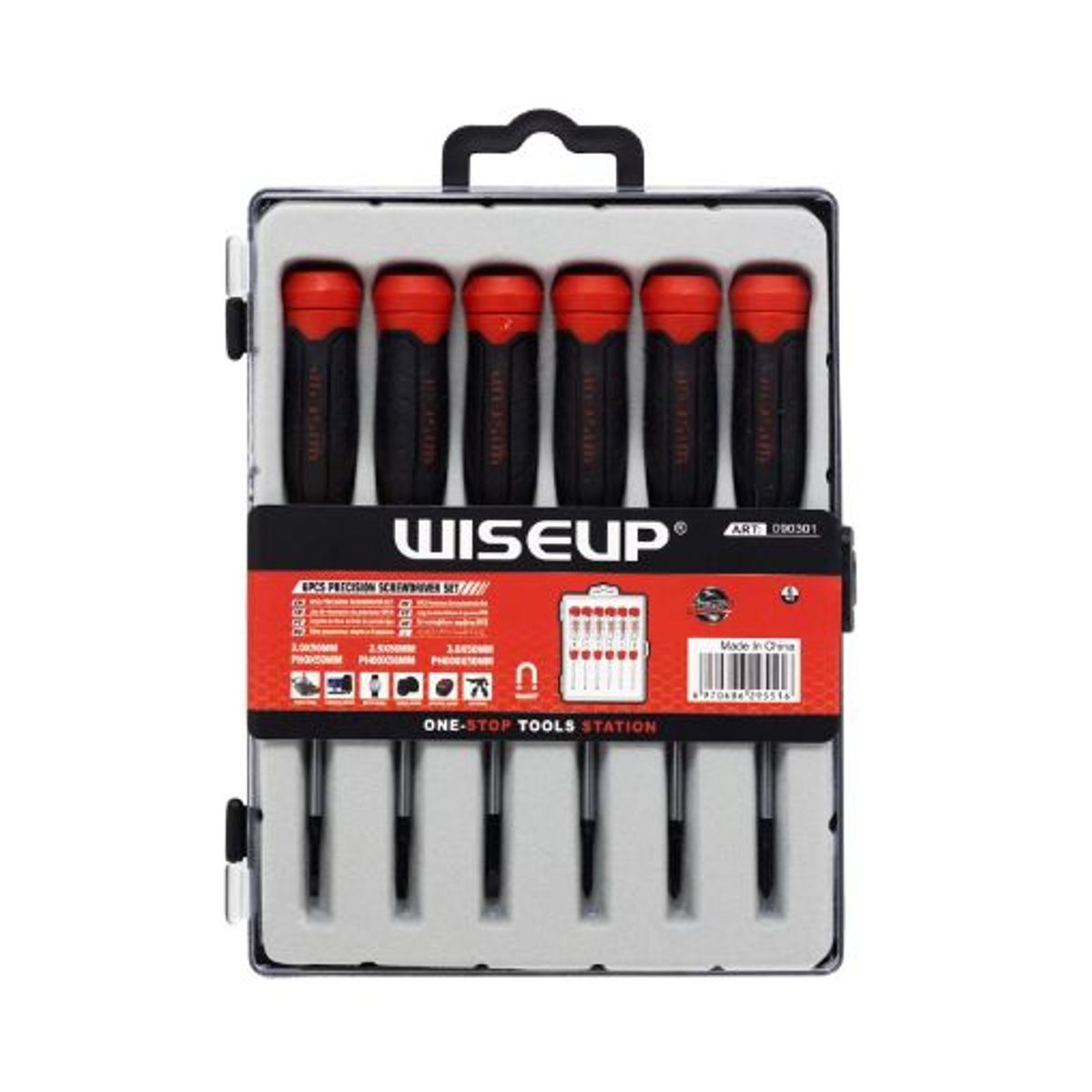 GENERICO - Kit Destornilladores de Precisión 6Pcs para Celular 090301 WISEUP