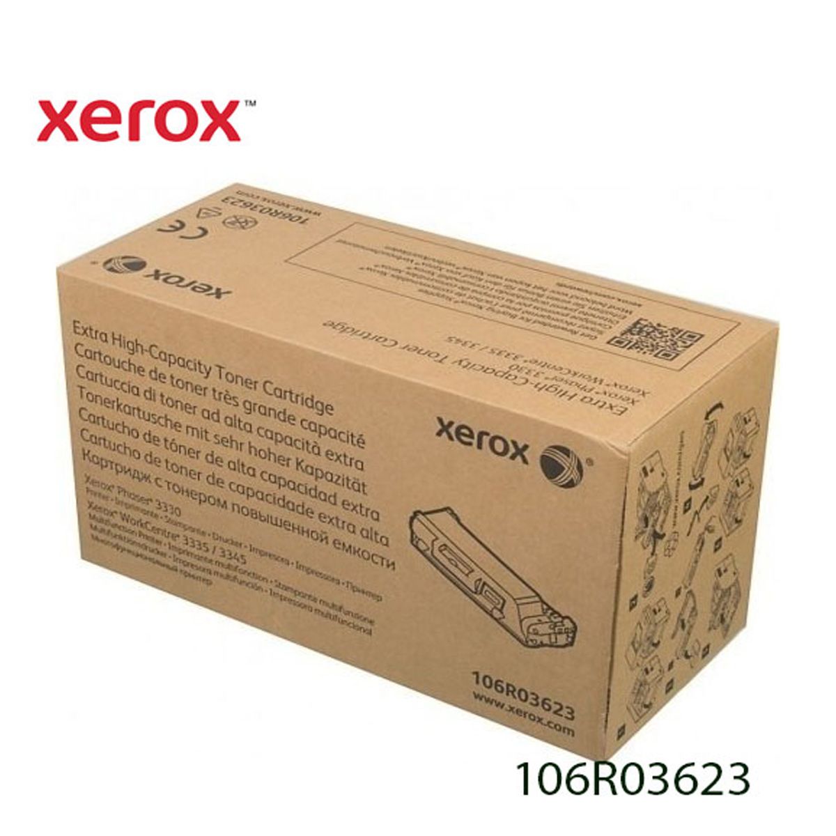 XEROX - Toner Xerox 106r03623 Color Negro