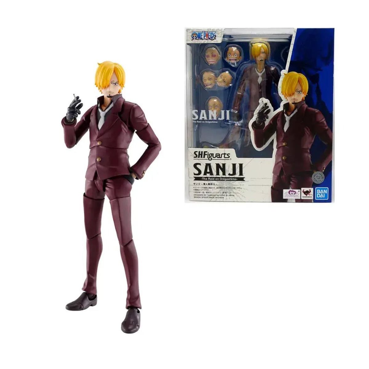 BANDAI - Figura Accion Anime One Piece SH Figuarts Sanji
