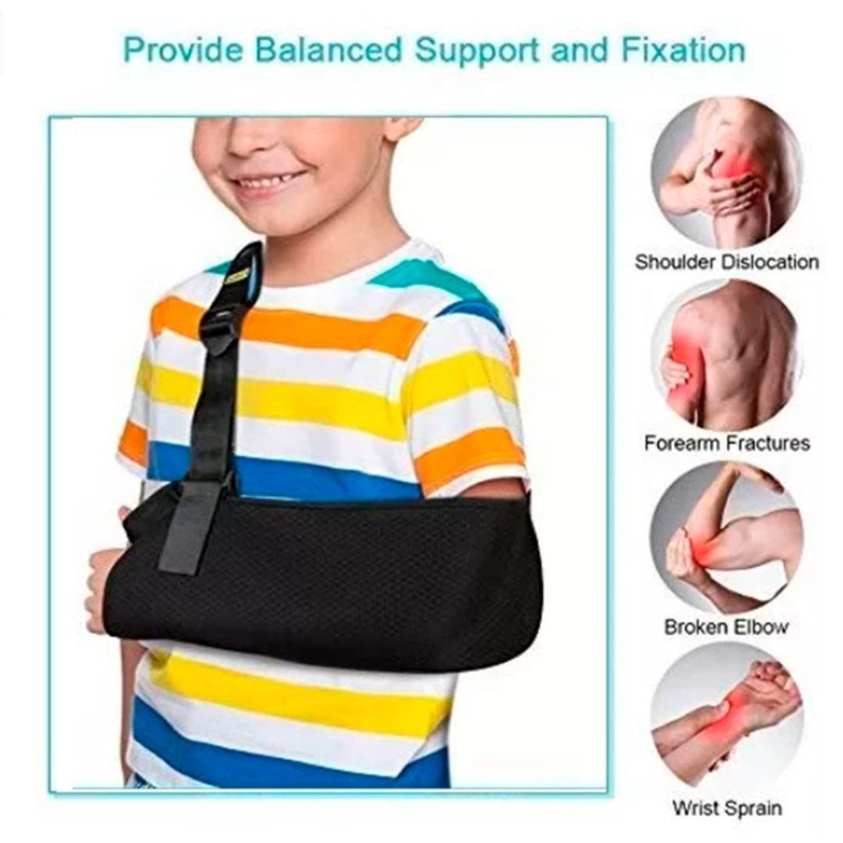 GENERICO - Soporte Inmovilizador de Hombro y Brazo Ambidiestro para Niños