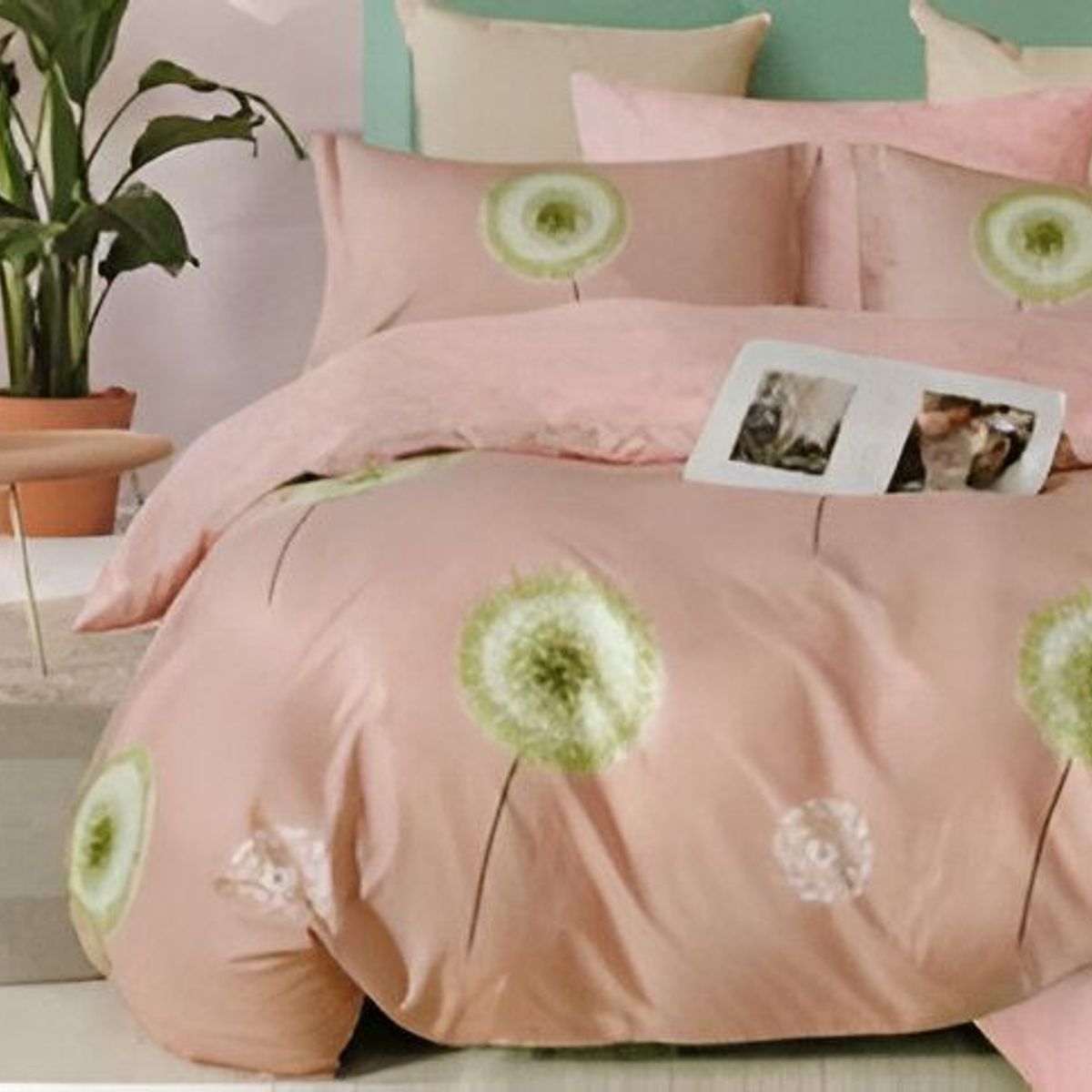 MINGDA - Set de Edredón QUEEN + Set de sabanas + Fundas  100% Calidad