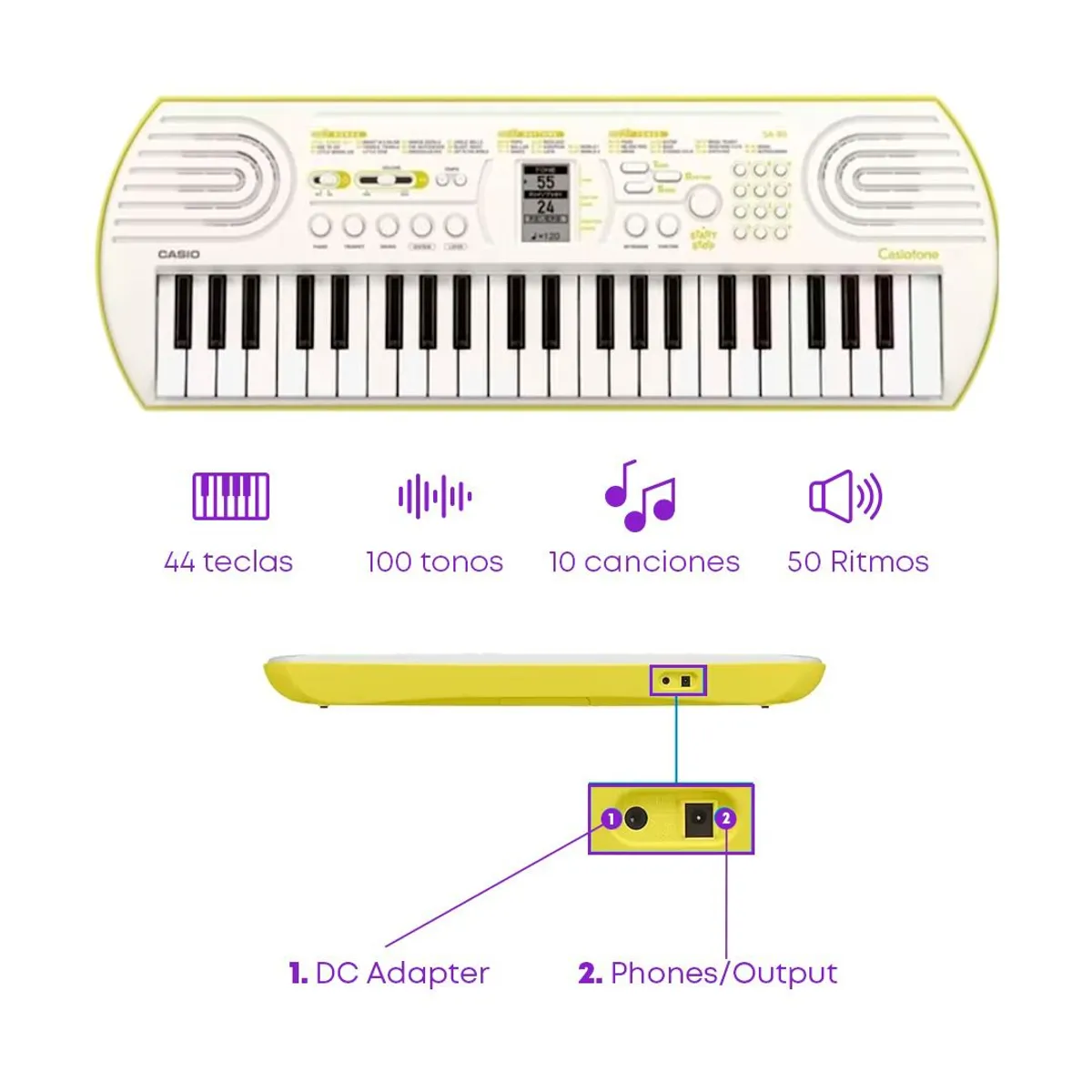 CASIO - TECLADO SA-80 PACK NIÑOS