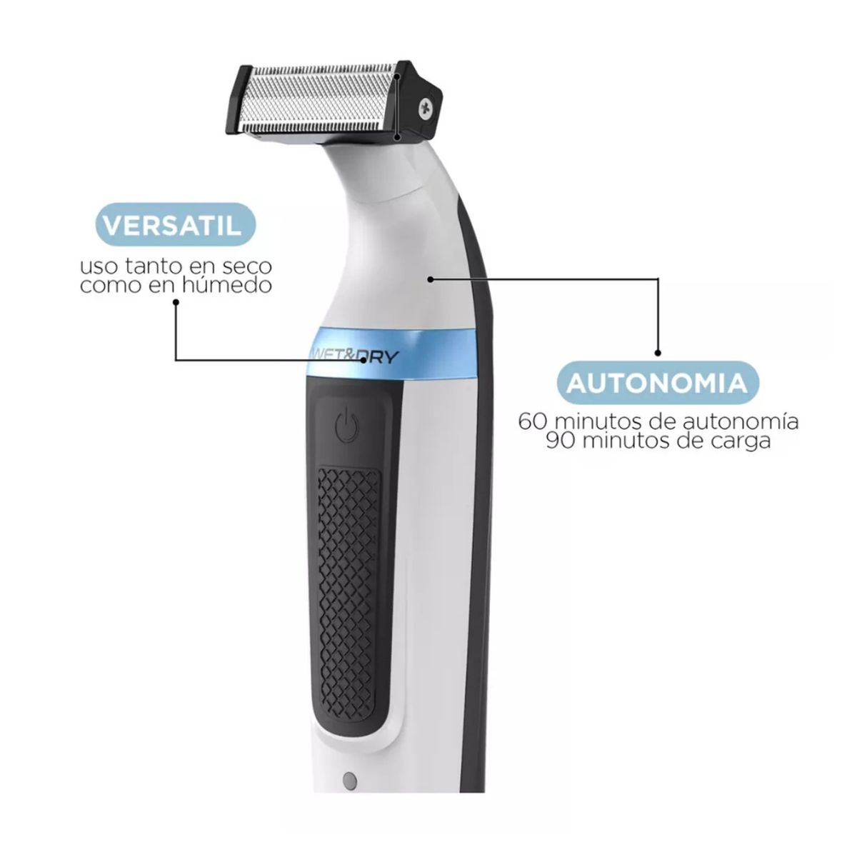 GAMA - Afeitadora Gama Inalambrica Wet&Dry G-BLADE