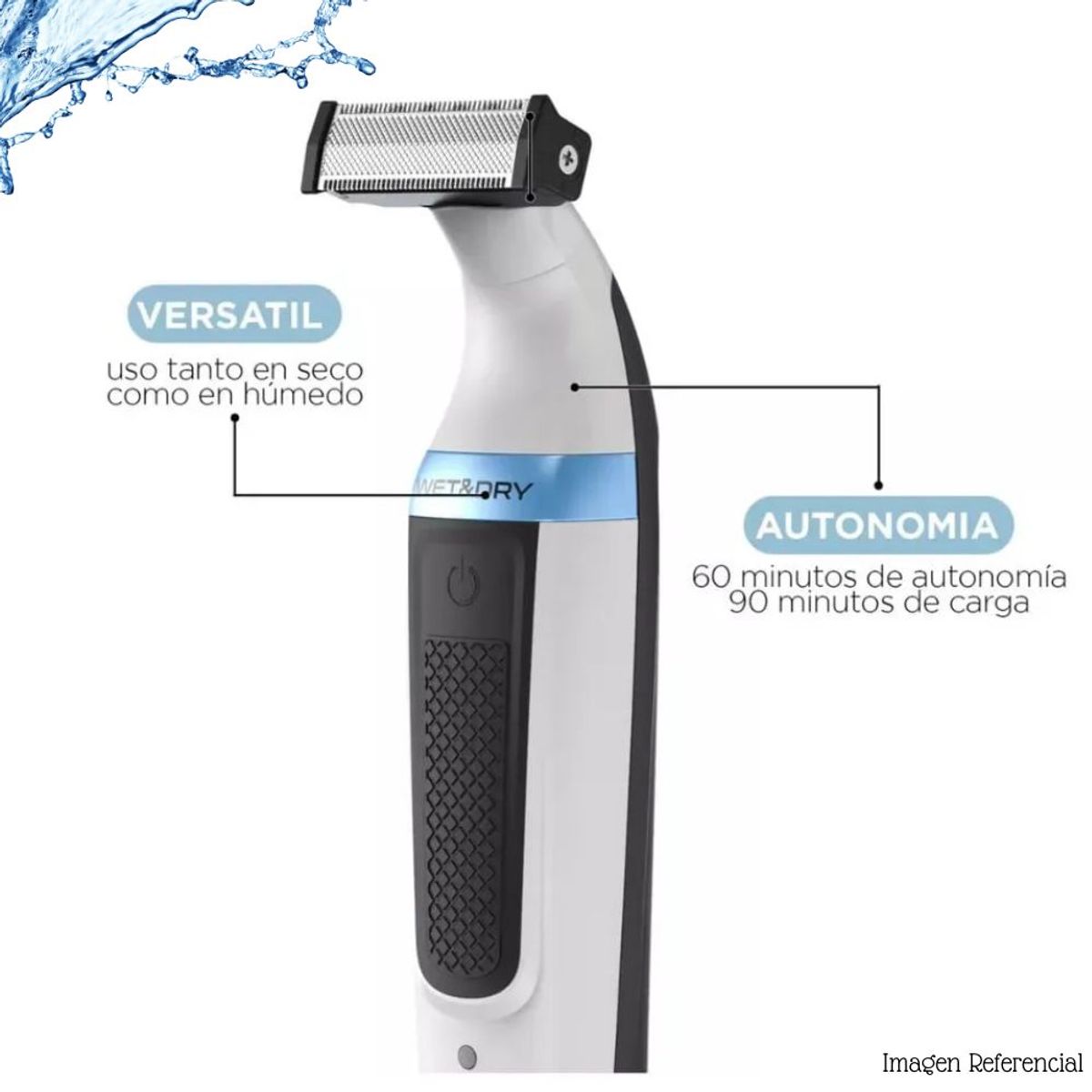 GAMA - Afeitadora Gama Inalambrica Wet&Dry G-BLADE