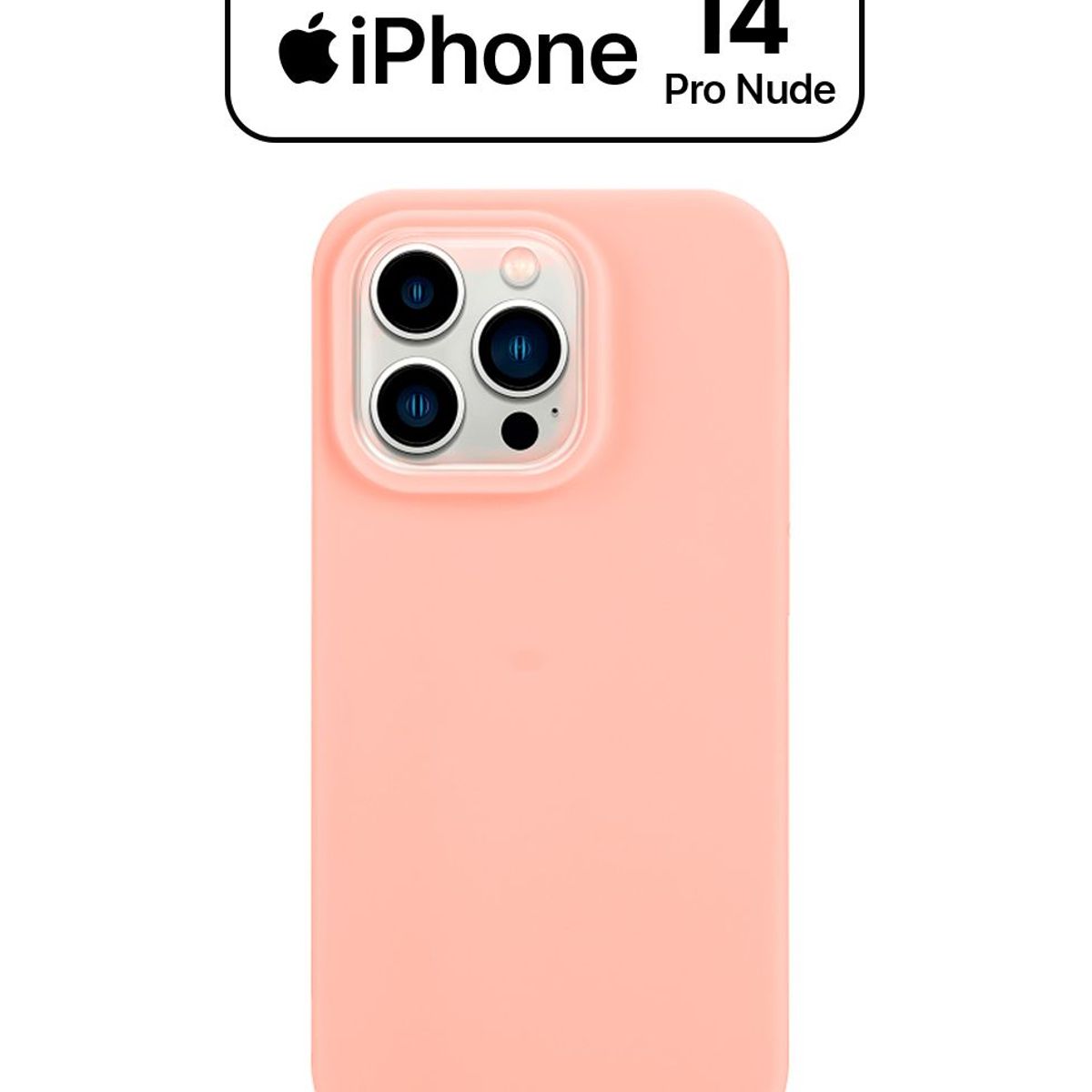 APPLE - Silicone Case Para Iphone 14 Pro Nude