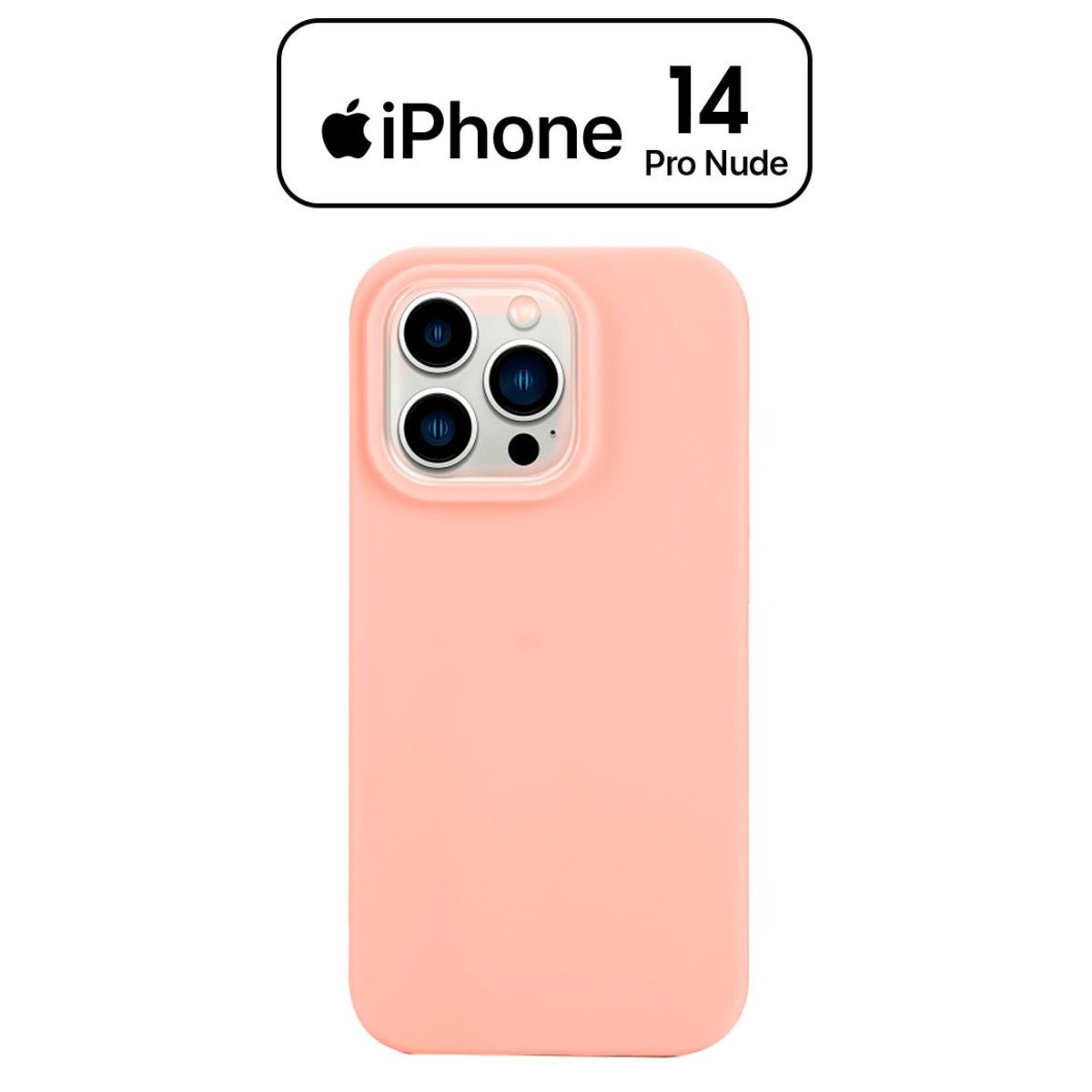 APPLE - Silicone Case Para Iphone 14 Pro Nude