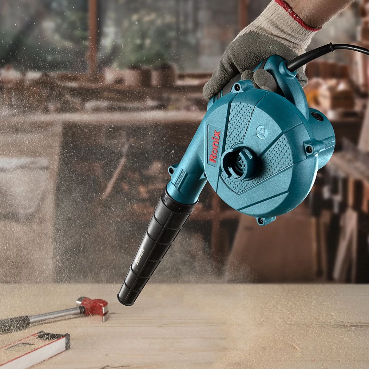 RONIX - Sopladora Aspiradora De Aire Industrial 600W RONIX 1209