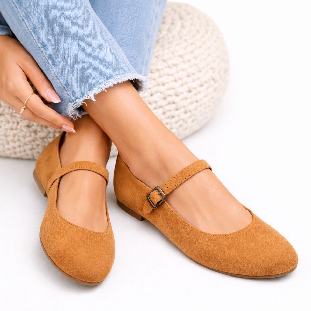 GENERICO - Balerinas Mujer Misshus Liz camel