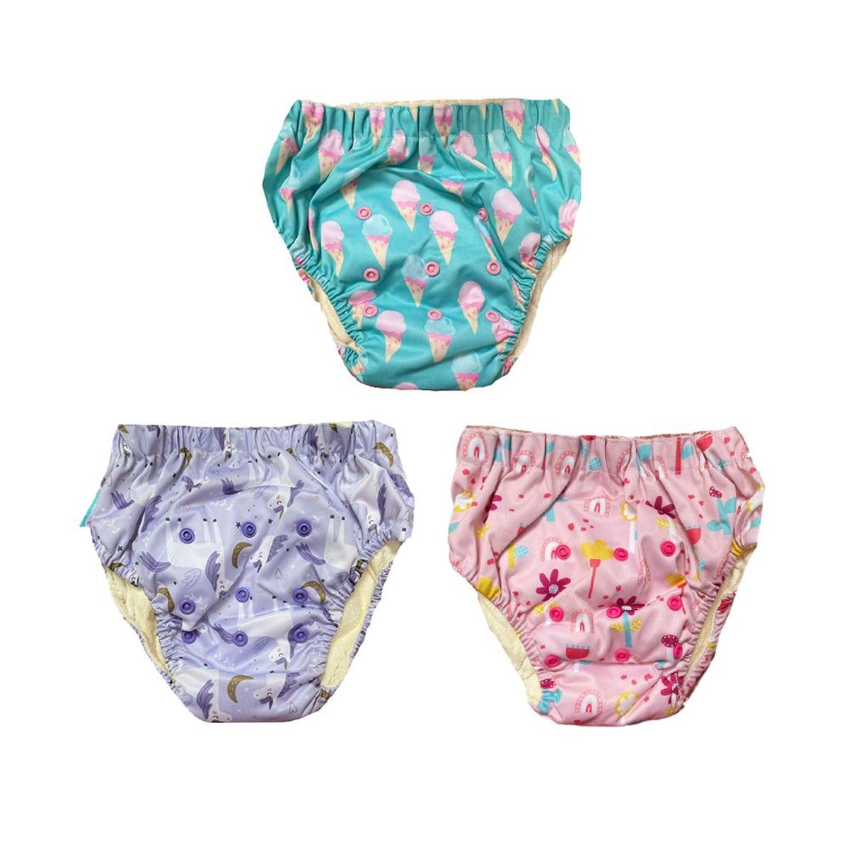 GENERICO - Pañal Ecológico Entrenamiento Bebe x 3 Unid (12 a 22 Kilos)