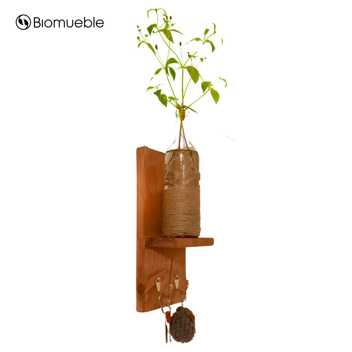 GENERICO - Porta maceta llavero de palets reciclados