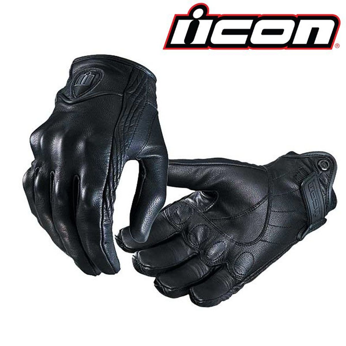 ICON - GUANTE DE CUERO ICON NEGRO TALLA L