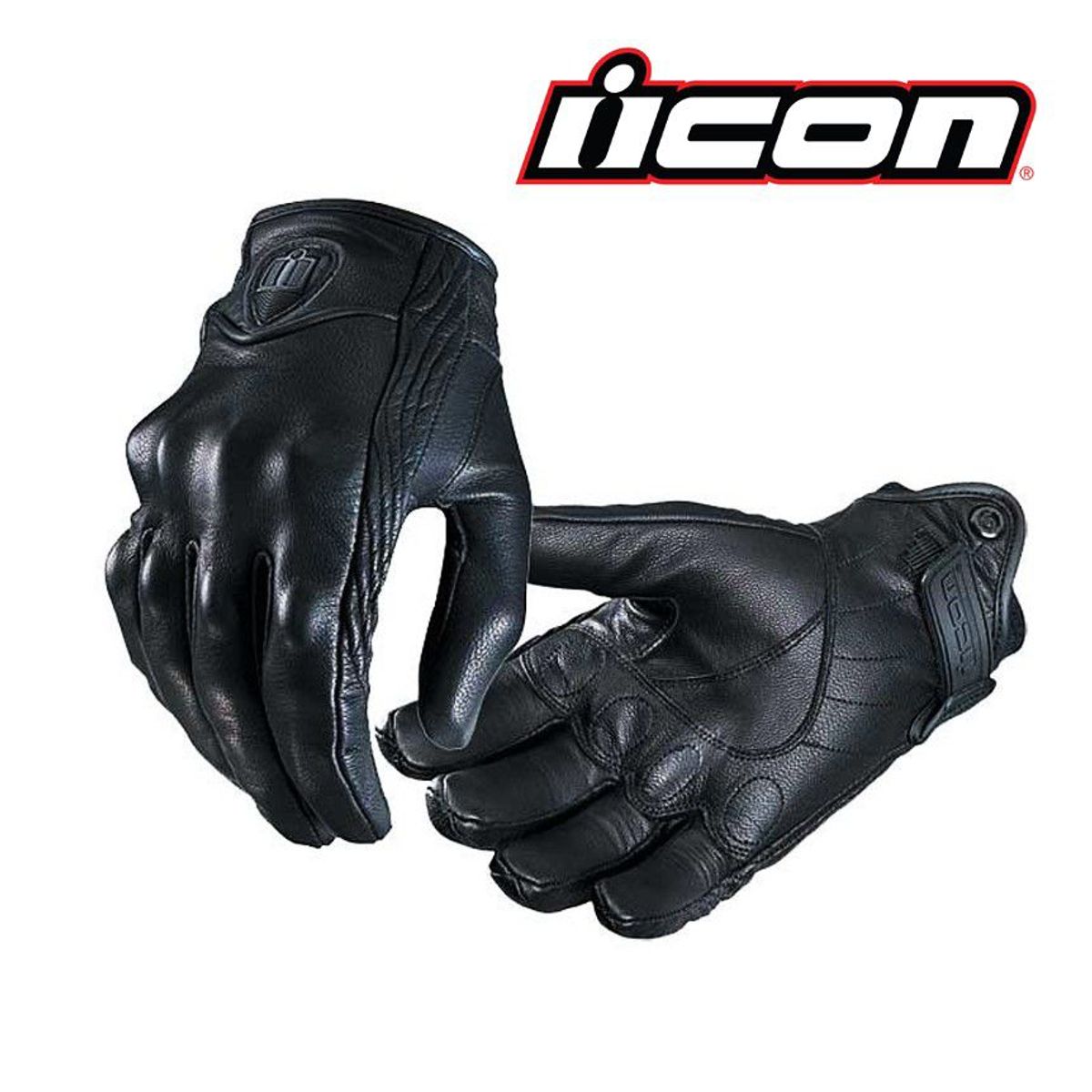 ICON - GUANTE DE CUERO ICON NEGRO TALLA L