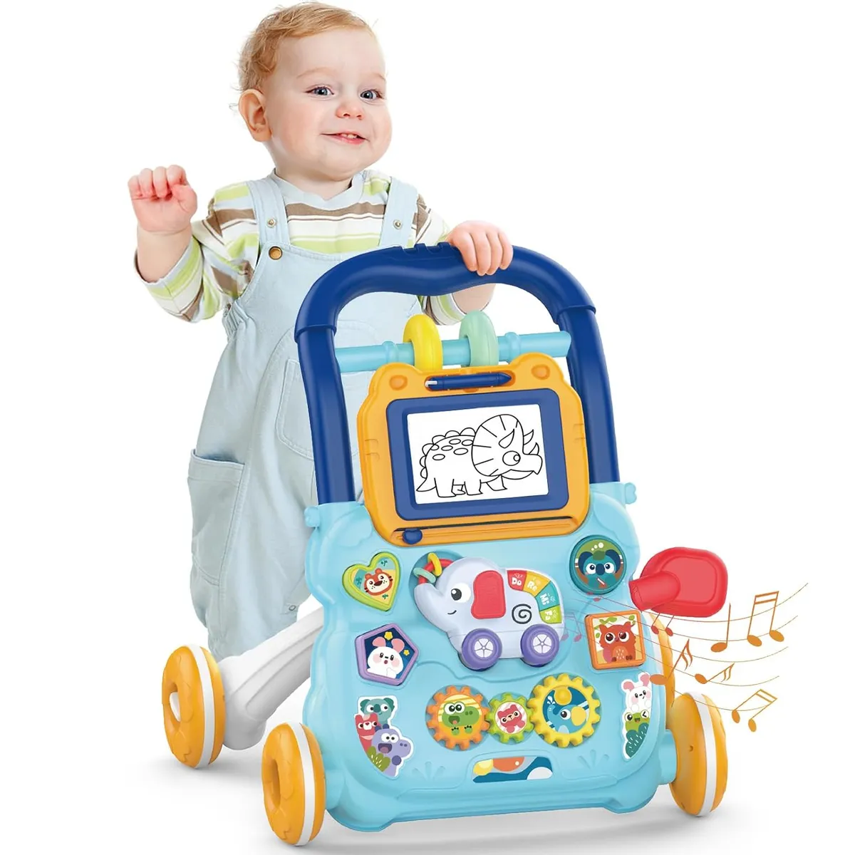 GENERICO - ANDADOR - CAMINADOR MUSICAL DIDACTICO PARA BEBE CON PIZARRA