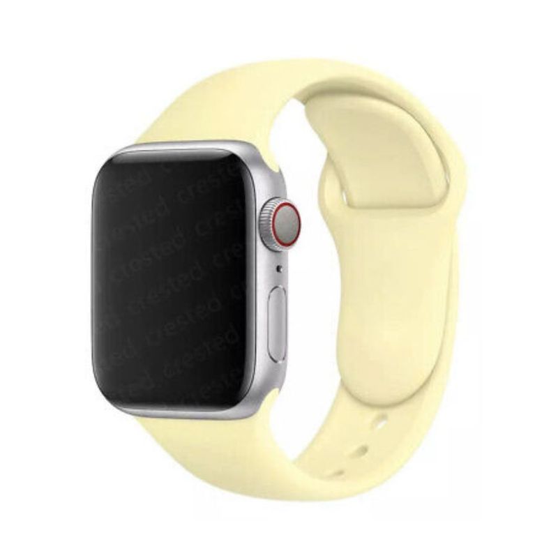 OEM - Correa Silicona Apple Watch Amarillo Bebe 42-44-45-49mm