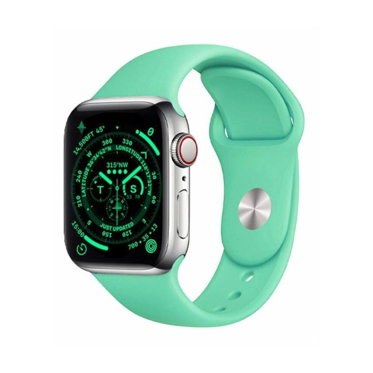 OEM - Correa Silicona Apple Watch Turquesa 42-44-45-49mm