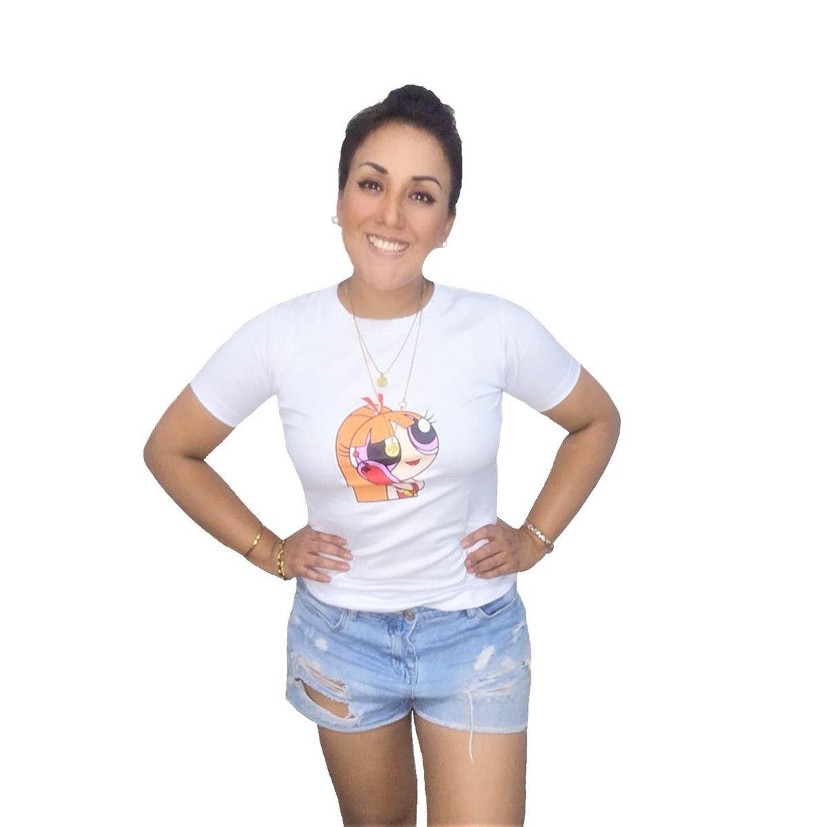 GENERICO - Polo Mujer diseño Bombón - Blanco