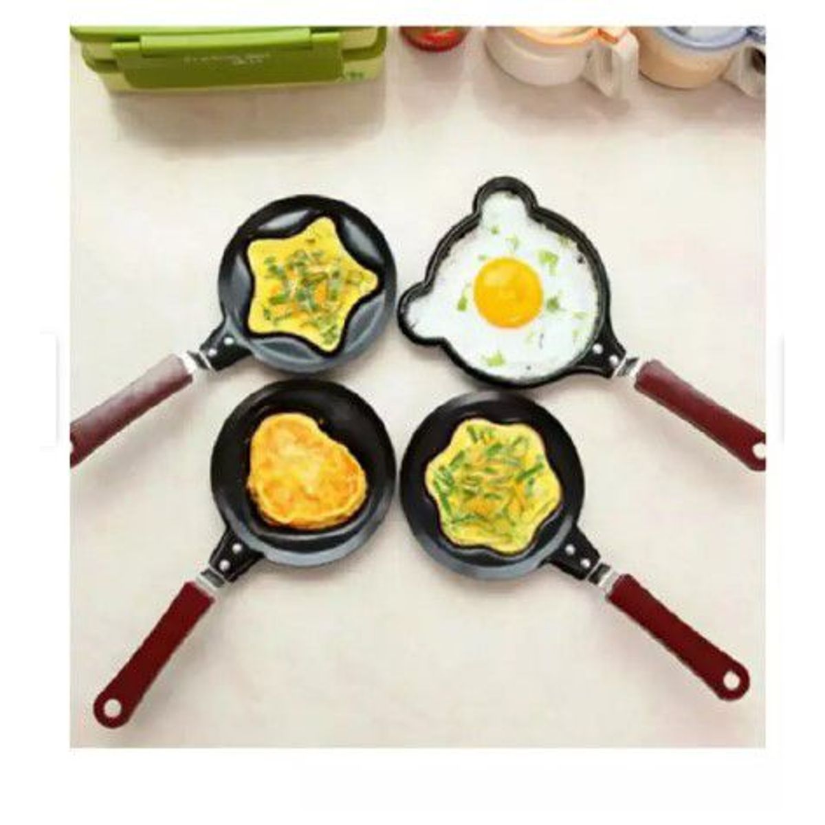 GENERICO - Sartén acero inoxidable molde  para huevos y pancakes