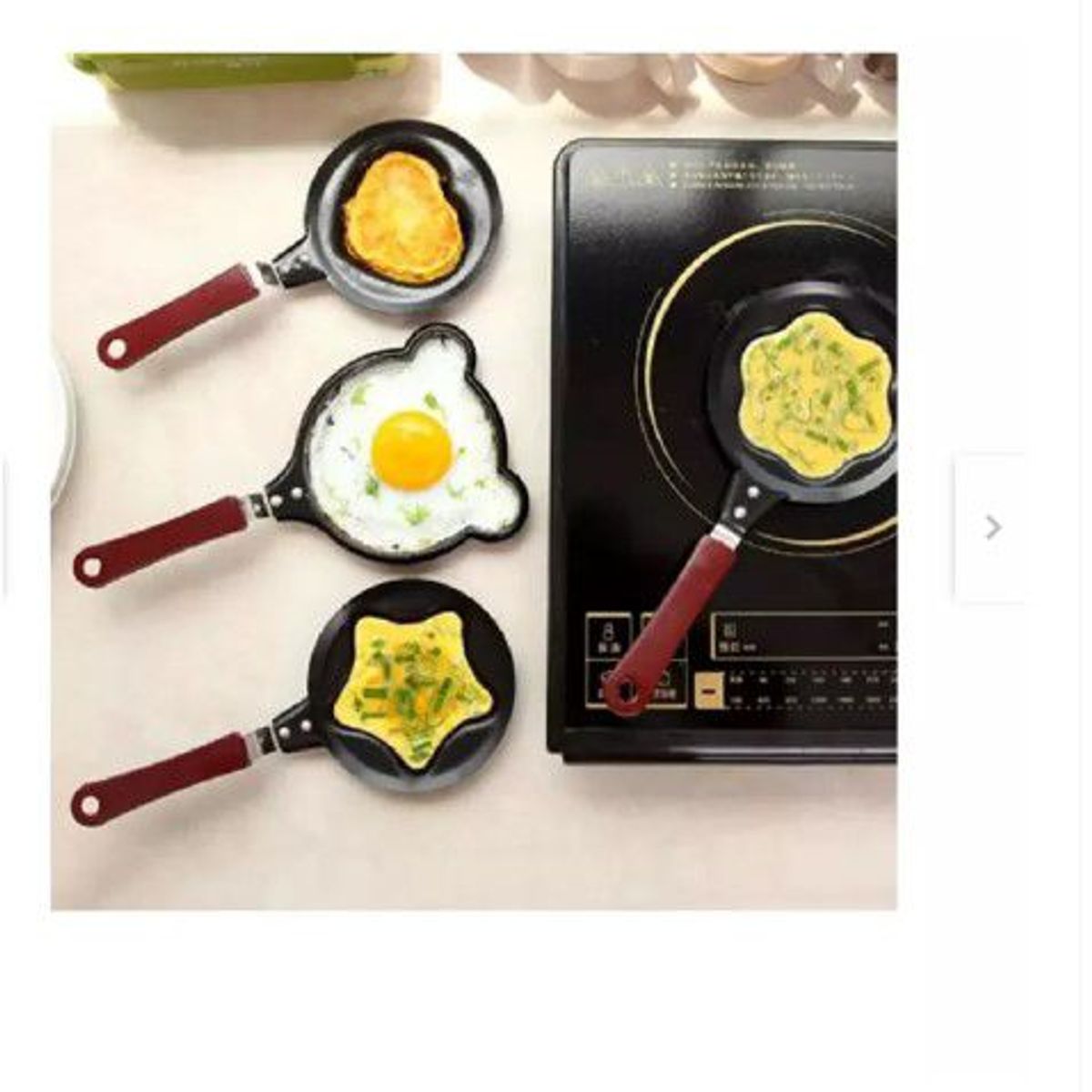 GENERICO - Sartén acero inoxidable molde  para huevos y pancakes