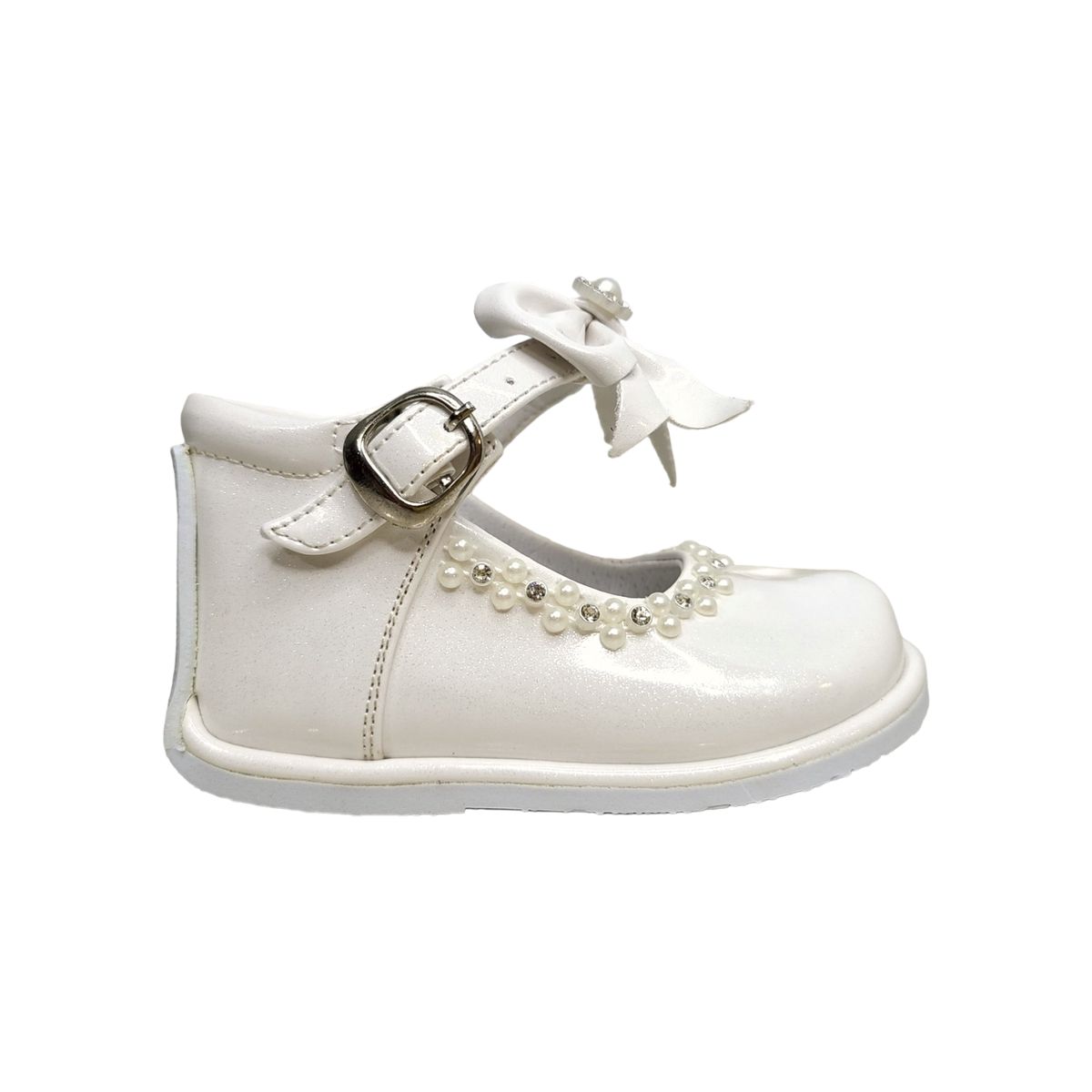 GENERICO - Zapato de Charol modelo pibe semi-ortopédico para bebé niña