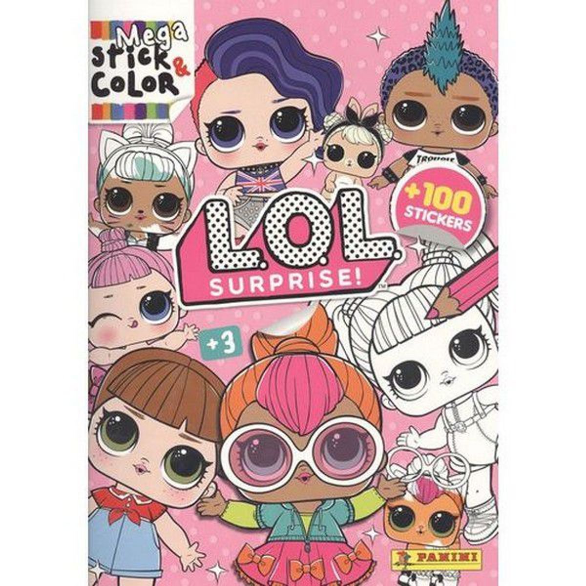 GENERICO - LOL SURPRISE STICK & COLOR LIBRO DE PEGATINAS MODELO 2