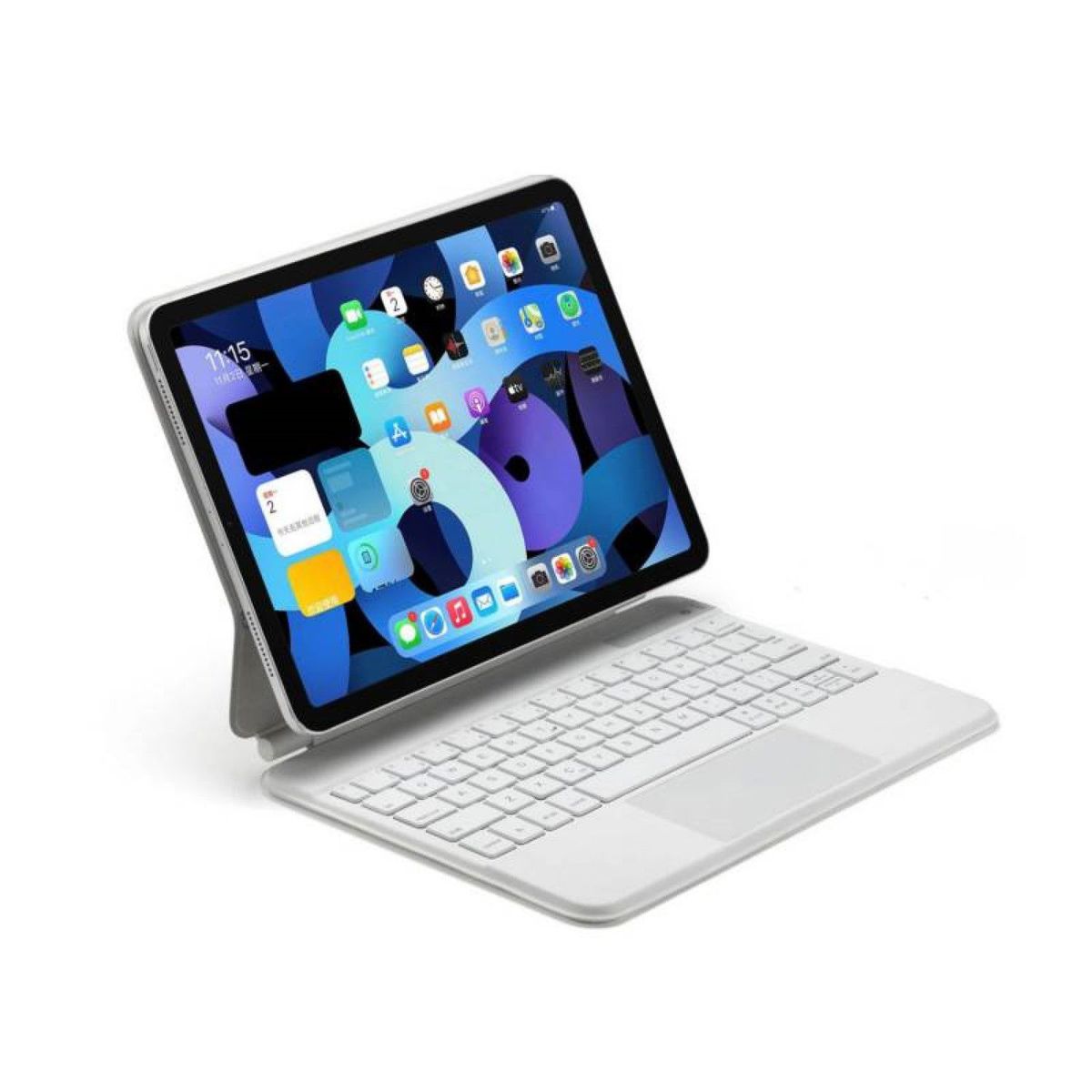 GENERICO - Magic Keyboard 12.9 pulgadas Bluetooth Calidad Asegurada(A1) Blanco