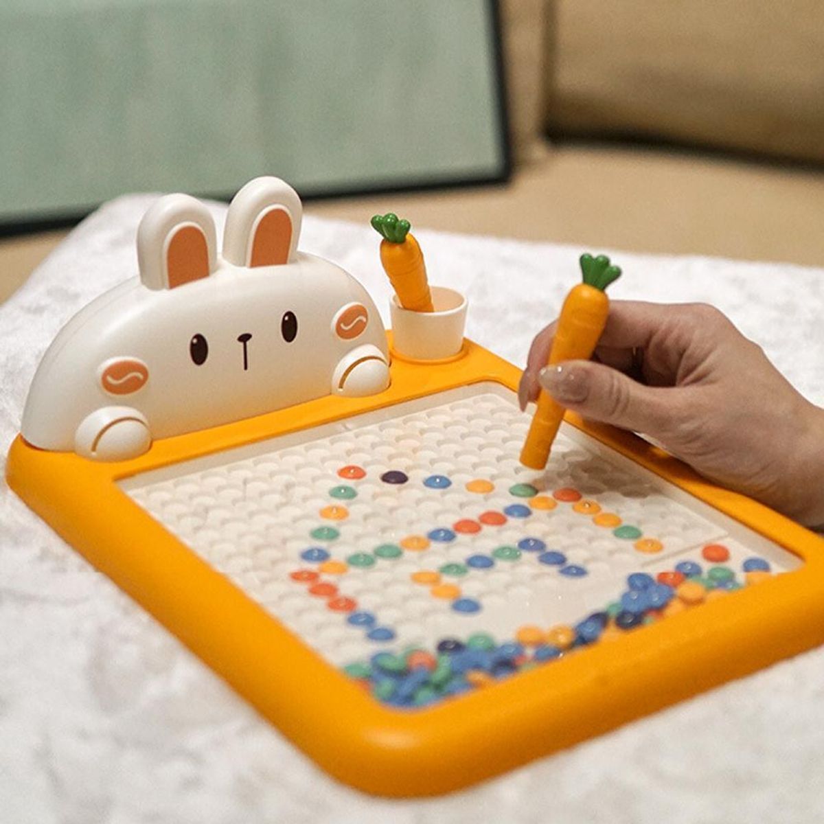 GENERICO - TABLERO MAGNETICA DE DIBUJO CON BOLIGRAFO MAGNETICO RABBIT