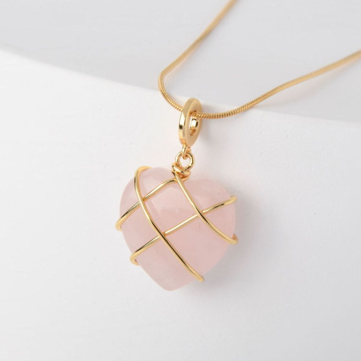 GENERICO - Collar de mujer con ópal  acero inoxidable enchapado