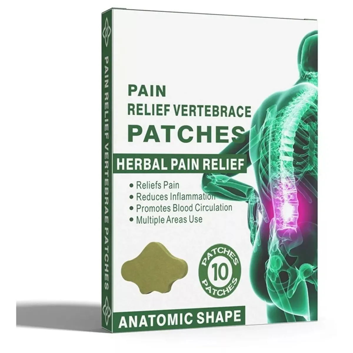 GENERICO - 50 Parches Corporales Para Aliviar Dolor Cuello Ciática