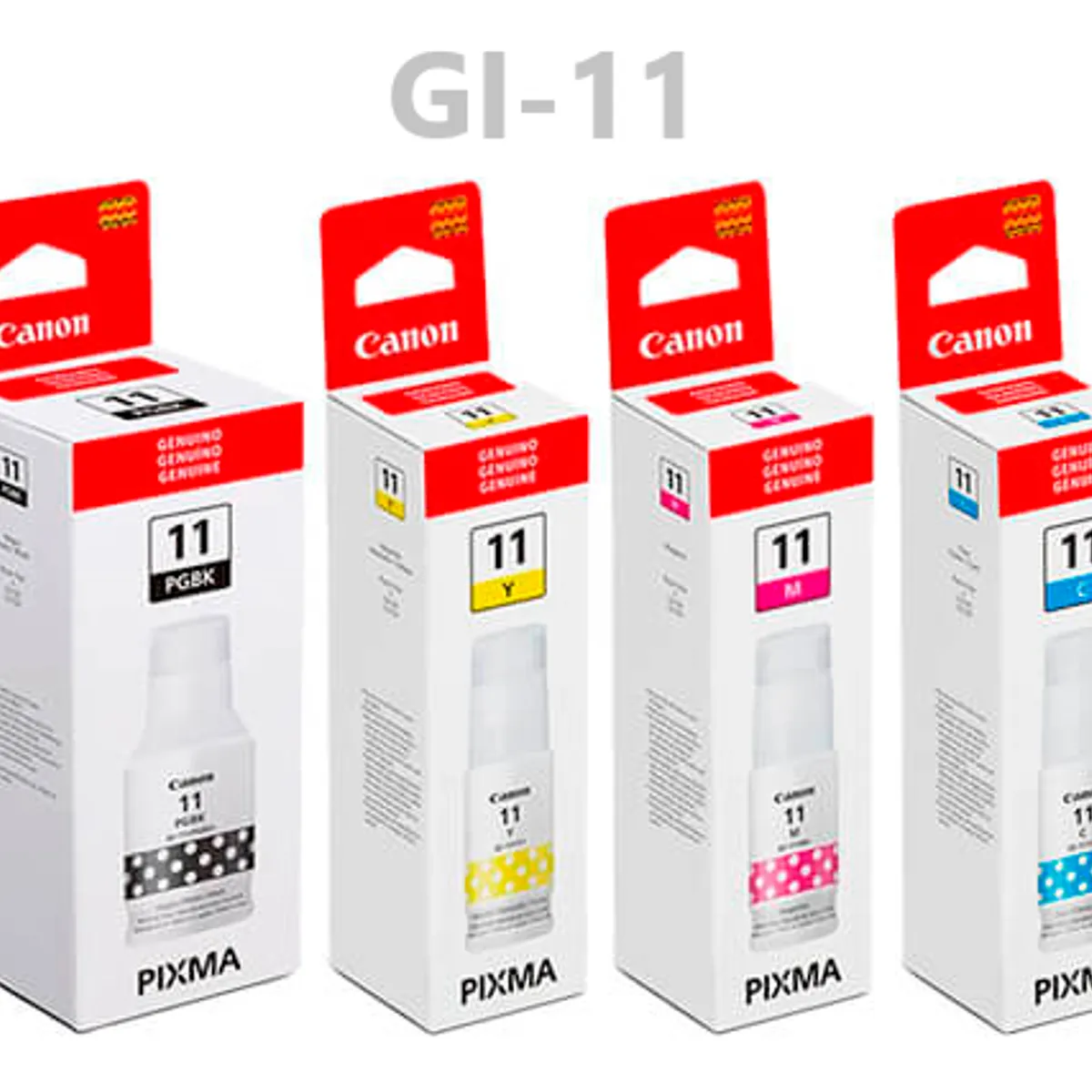 CANON - Tinta Canon GI-11 Pack x4 Colores CMYBK