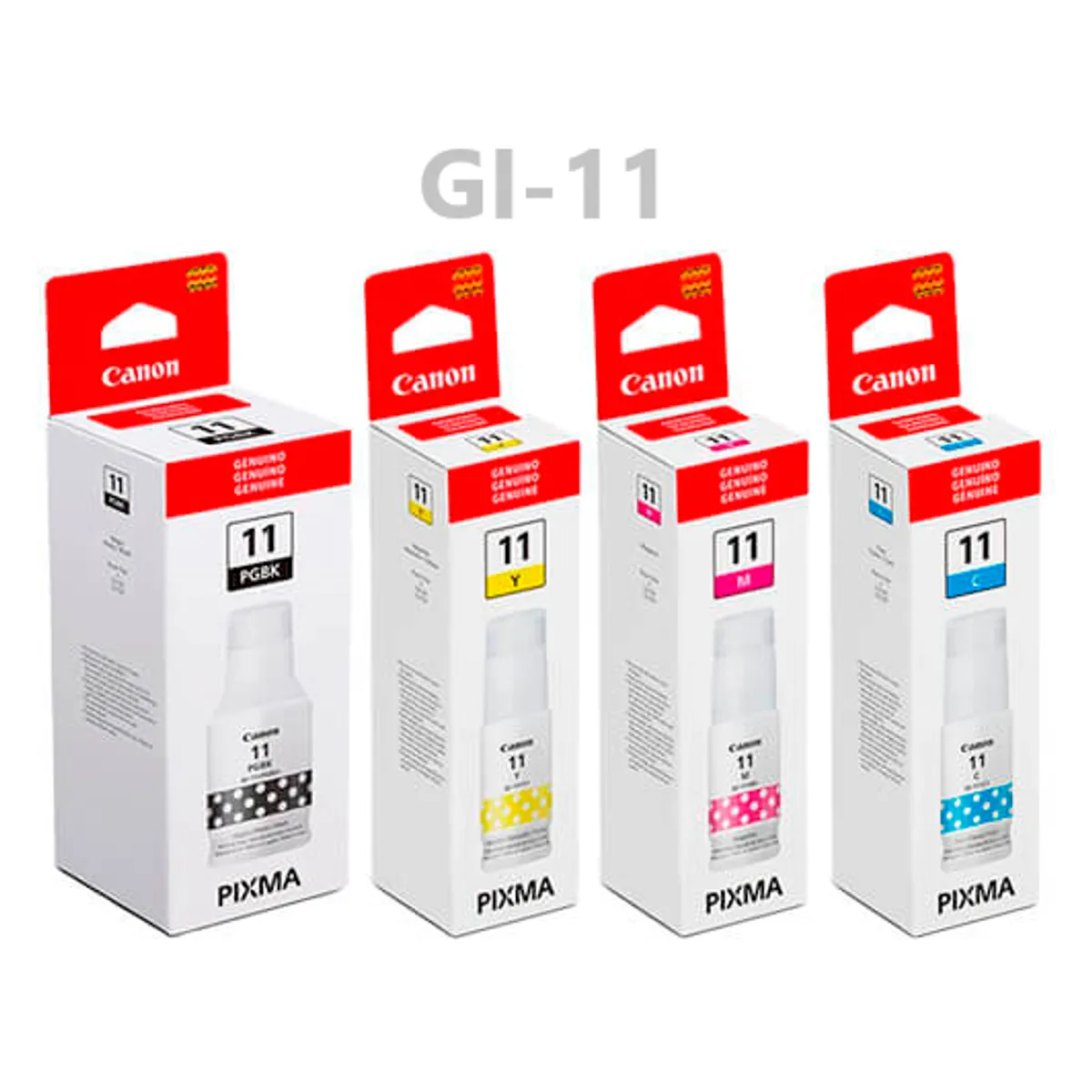 CANON - Tinta Canon GI-11 Pack x4 Colores CMYBK