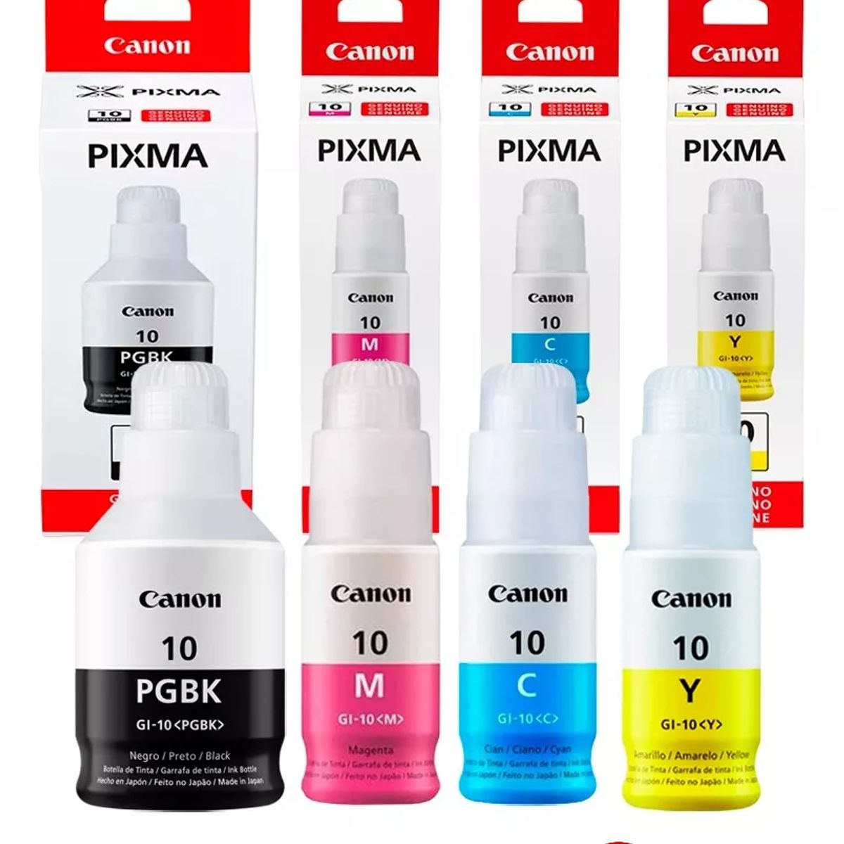 CANON - Tinta Canon Gi-10 Cmybk 4 Botellas Alto Rendimiento