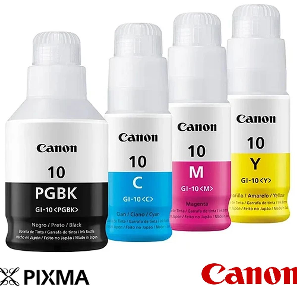 CANON - Tinta Canon Gi-10 Cmybk 4 Botellas Alto Rendimiento