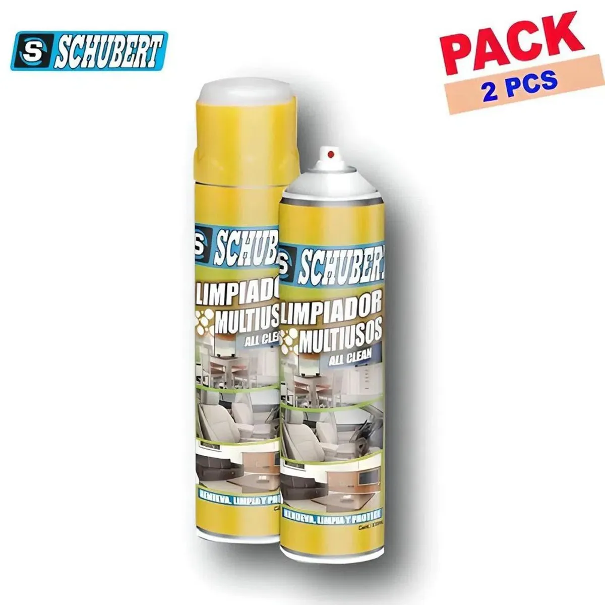 OEM - Pack x 2 Espuma Limpiadora Multiusos SCHUBERT 650ML