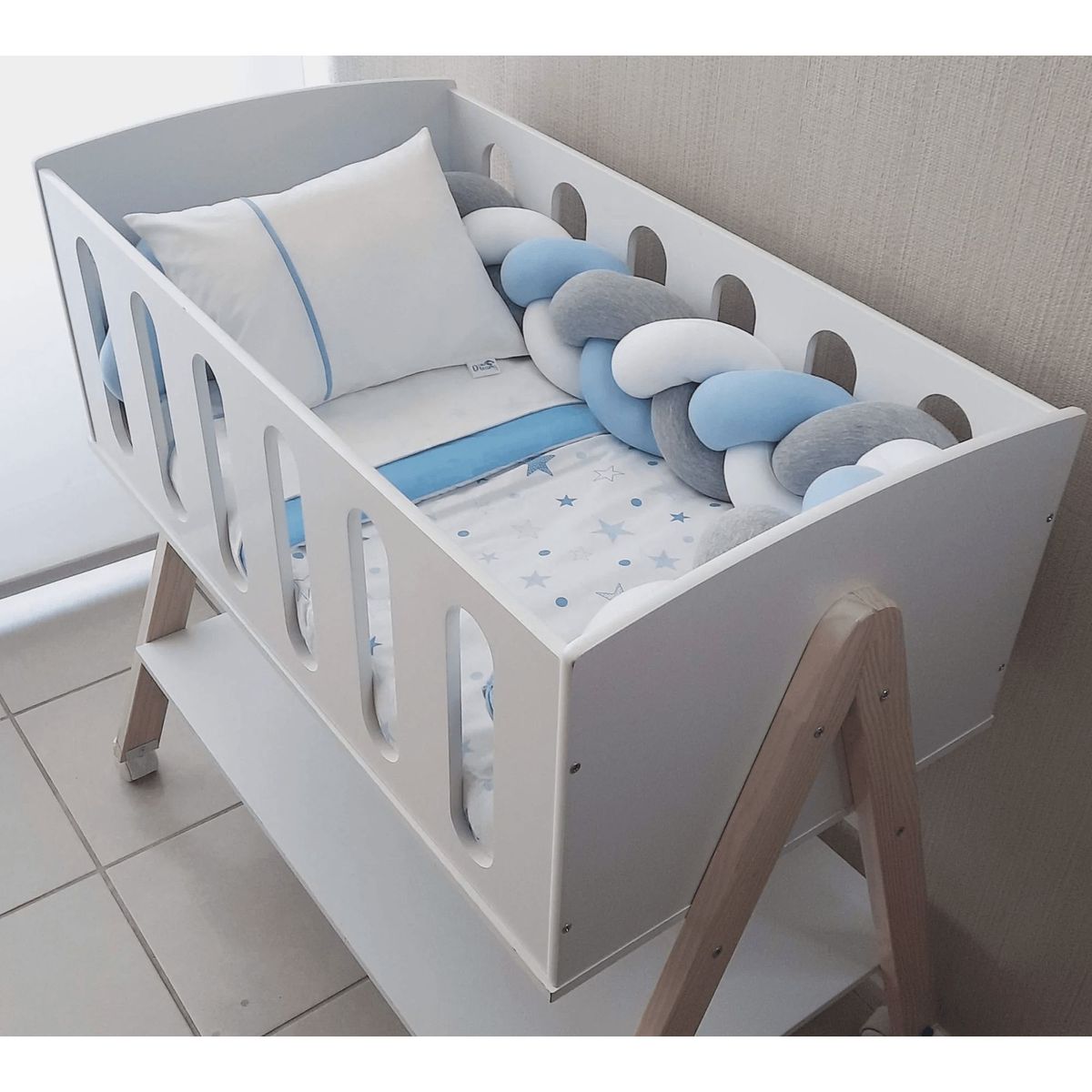 GENERICO - Protector de cuna trenzado 2 metros