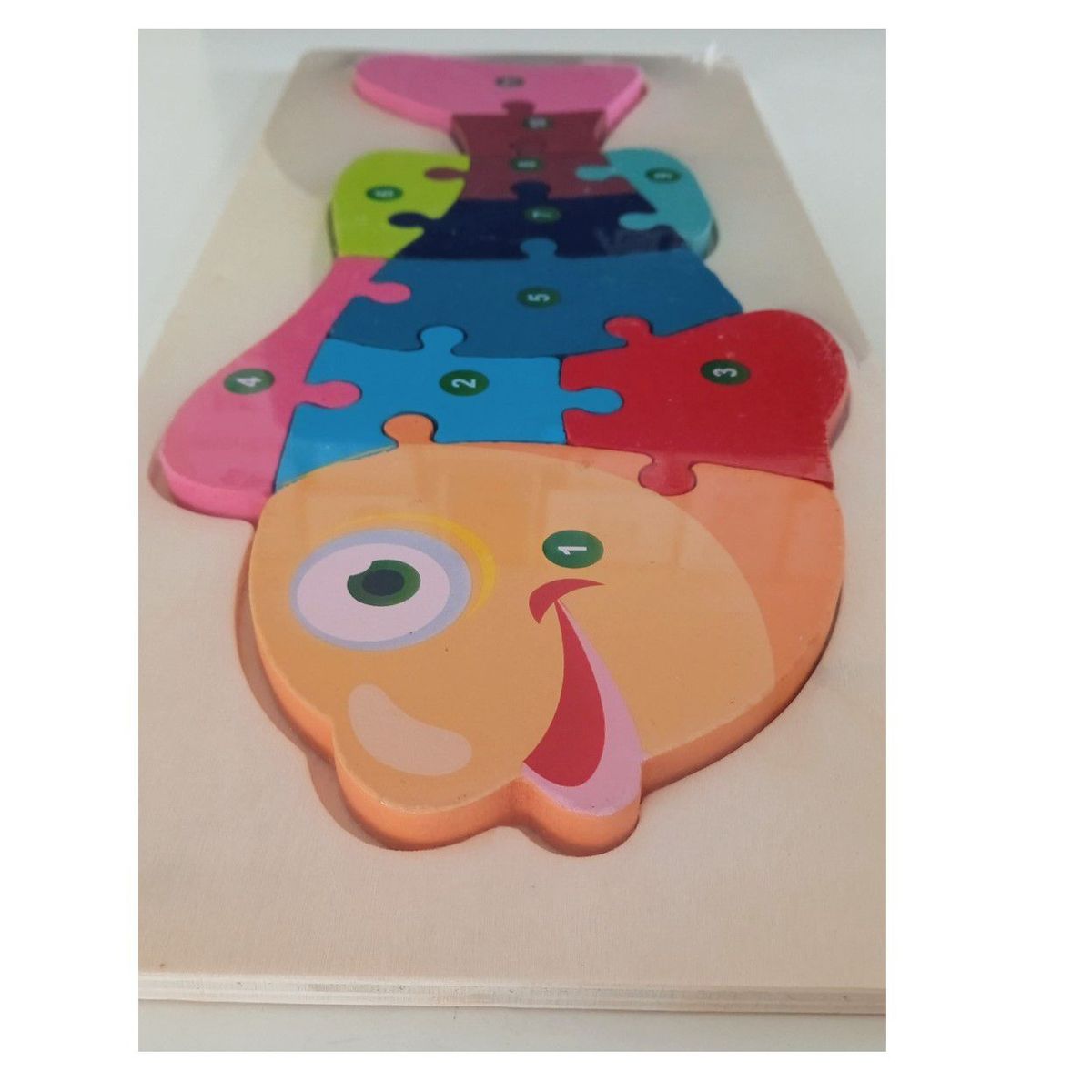 GENERICO - Rompecabeza Didactico 3D Alto Relieve Pez