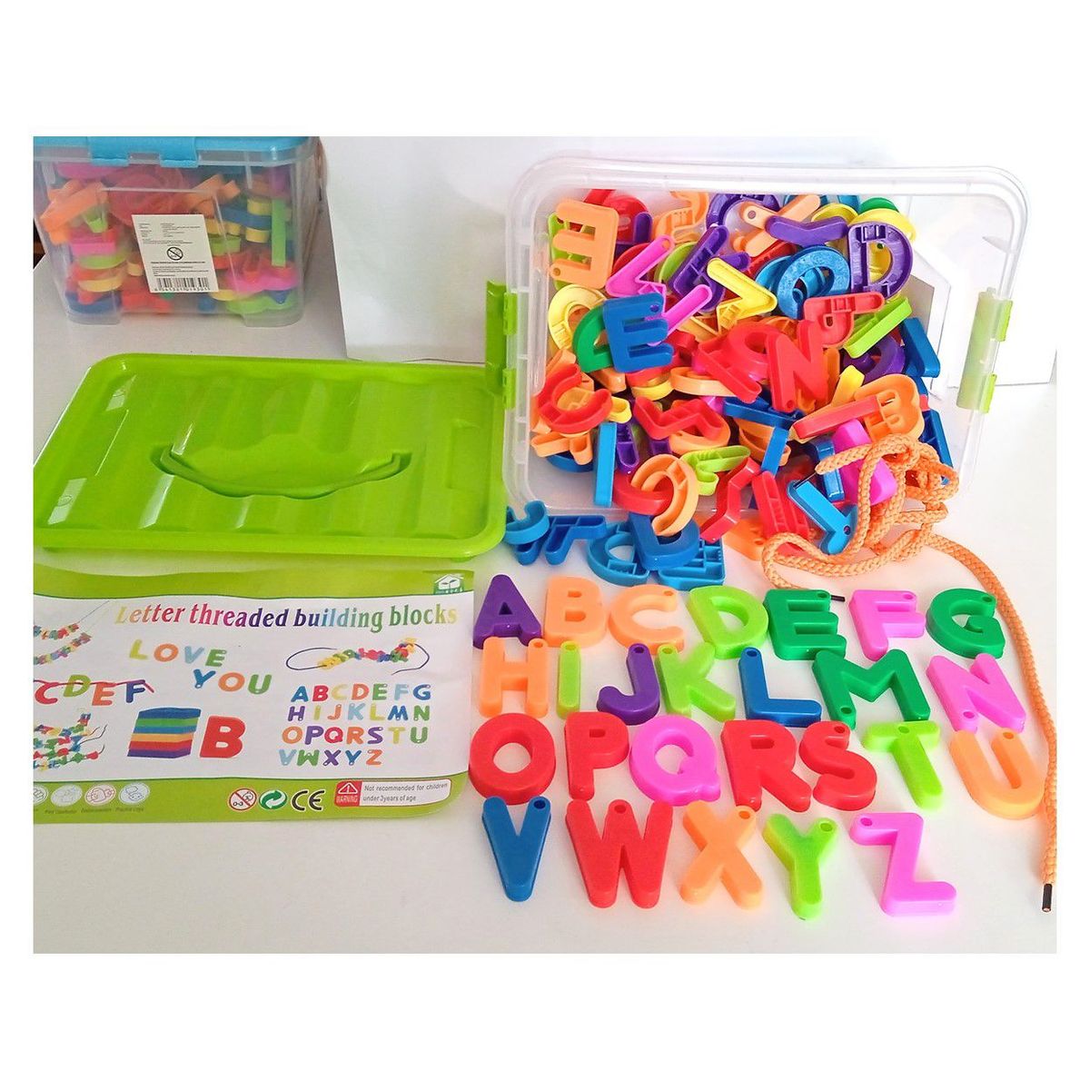 GENERICO - Juego De Bloques Didacticos Letras 150 Piezas