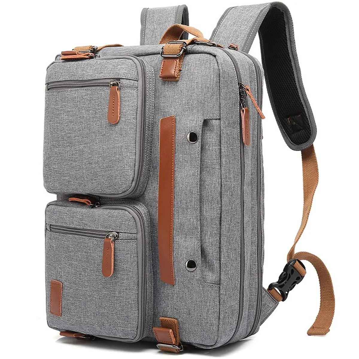 VATYERTY - Mochila para computadora 3 en 1 portátil para hombres Gris