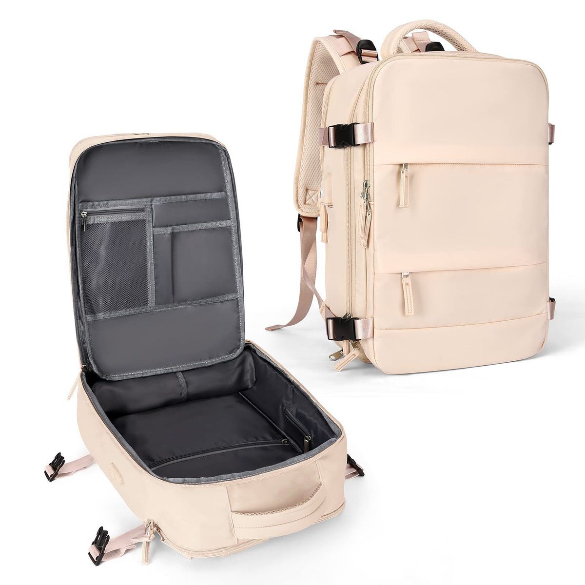 VATYERTY - Mochila De Viaje Para Hombre De Mano Beige