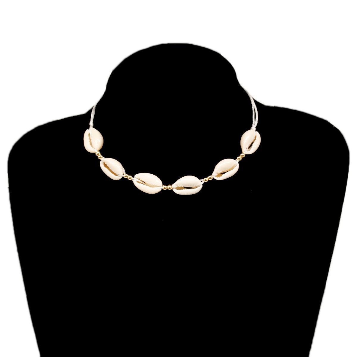 VATYERTY - Collar con concha y estrella de mar beige