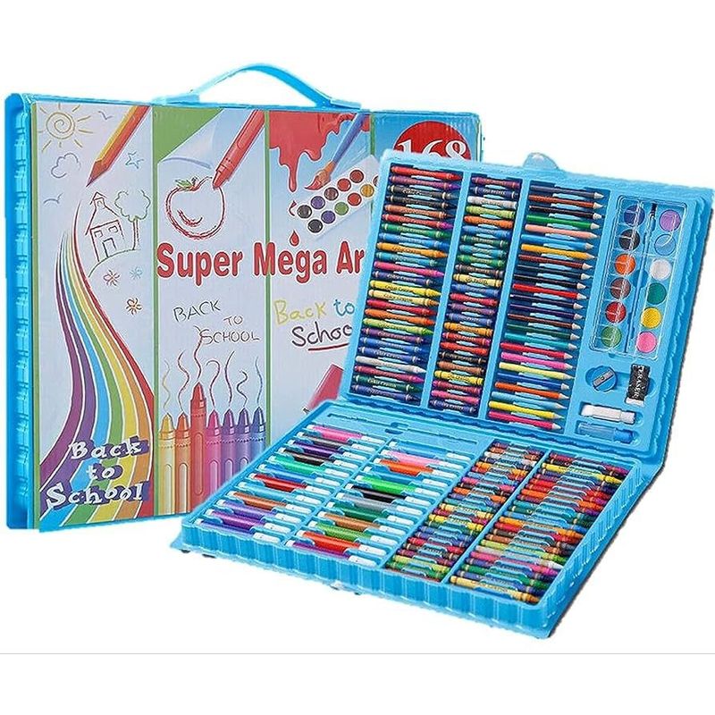 GENERICO - Set de Arte Set lápices de Colores Acuarelas 168 pzs