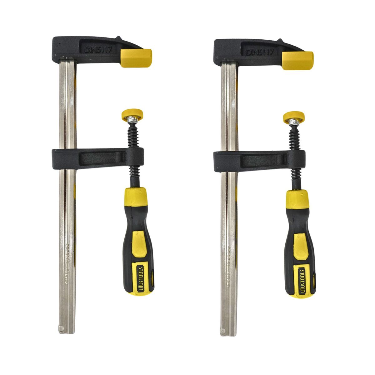 UYUSTOOLS - PACK x2 Prensa Sargento tipo F carpintero 50x200mm