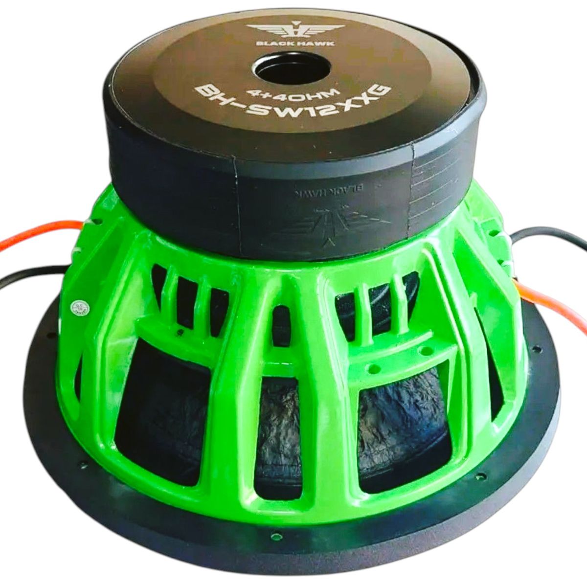BLACK HAWK - Subwoofer Black Hawk 12" Pulgadas 3000W 1000 RMS 2 Bobina Serie PRO