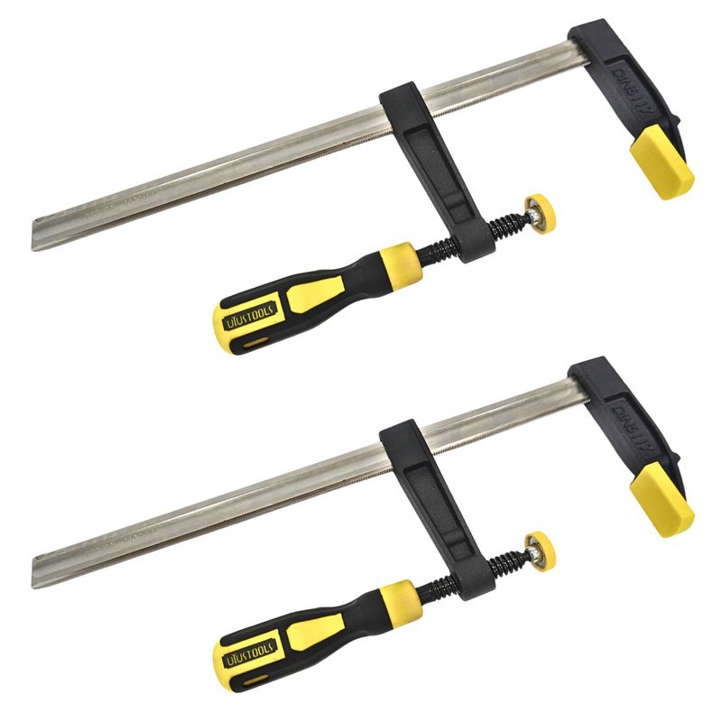 UYUSTOOLS - PACK x2 Prensa Sargento tipo F carpintero 80x300mm