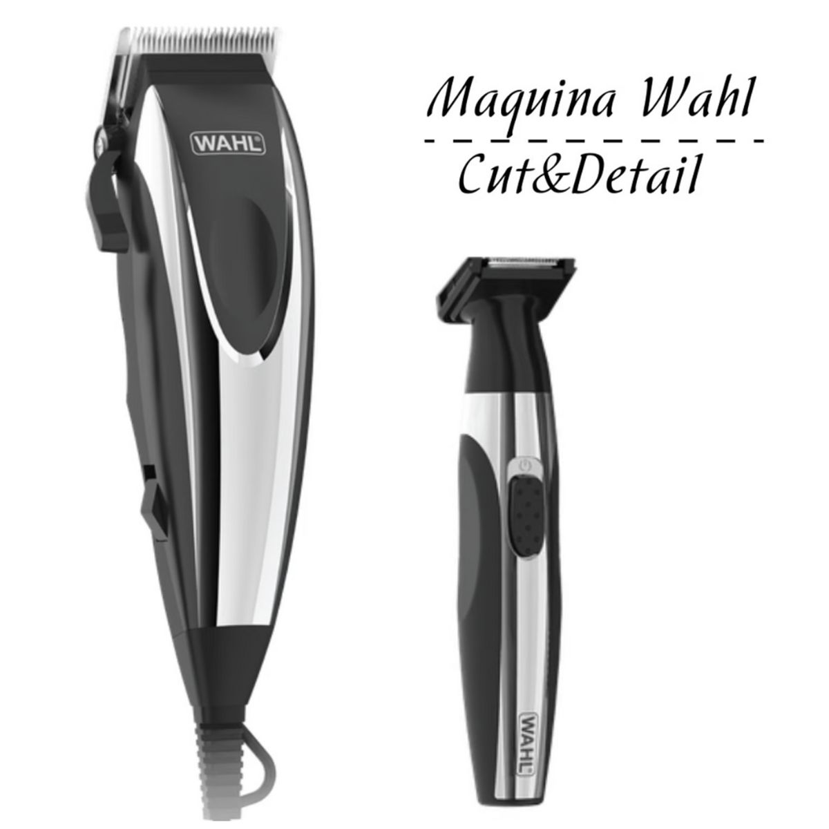 WAHL - Maquina Wahl de Cortar Cabello Cut & Detail 18 Piezas