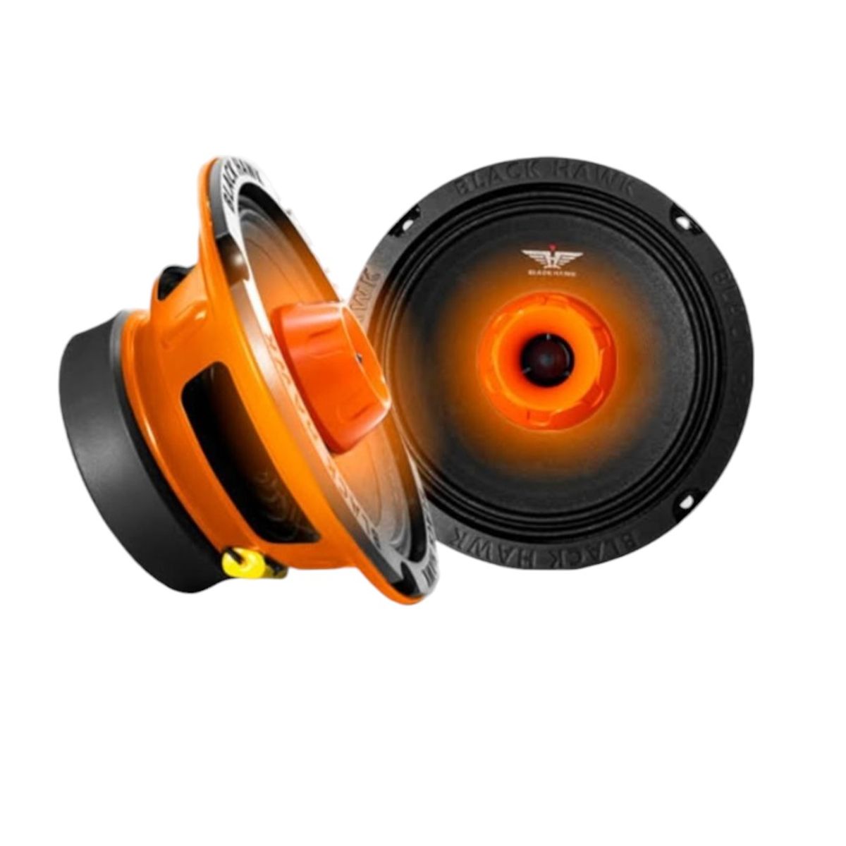 BLACK HAWK - Parlante Medio Rango con Tweeter Incluido y luz led 6 Pulgadas 500W