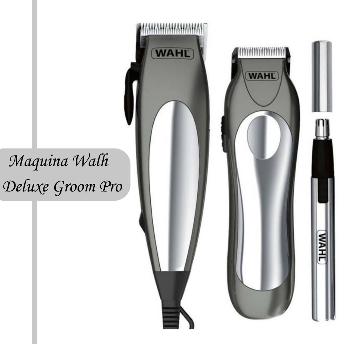 WAHL - Maquina De Cortar Cabello Wahl Deluxe Groom Pro 21 Piezas