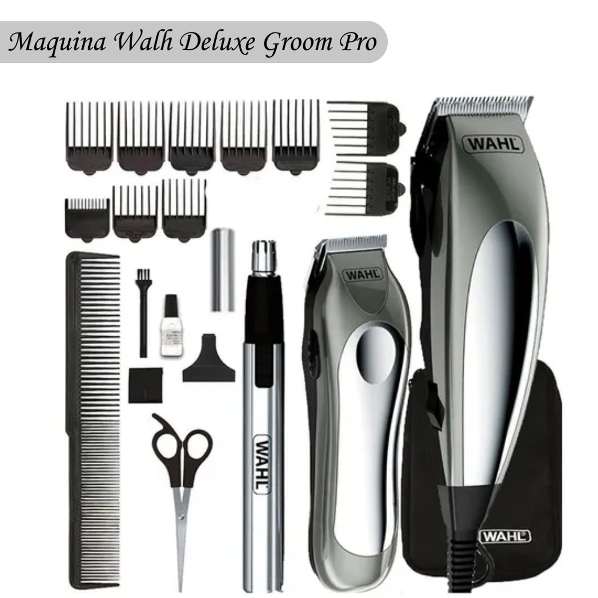 WAHL - Maquina De Cortar Cabello Wahl Deluxe Groom Pro 21 Piezas