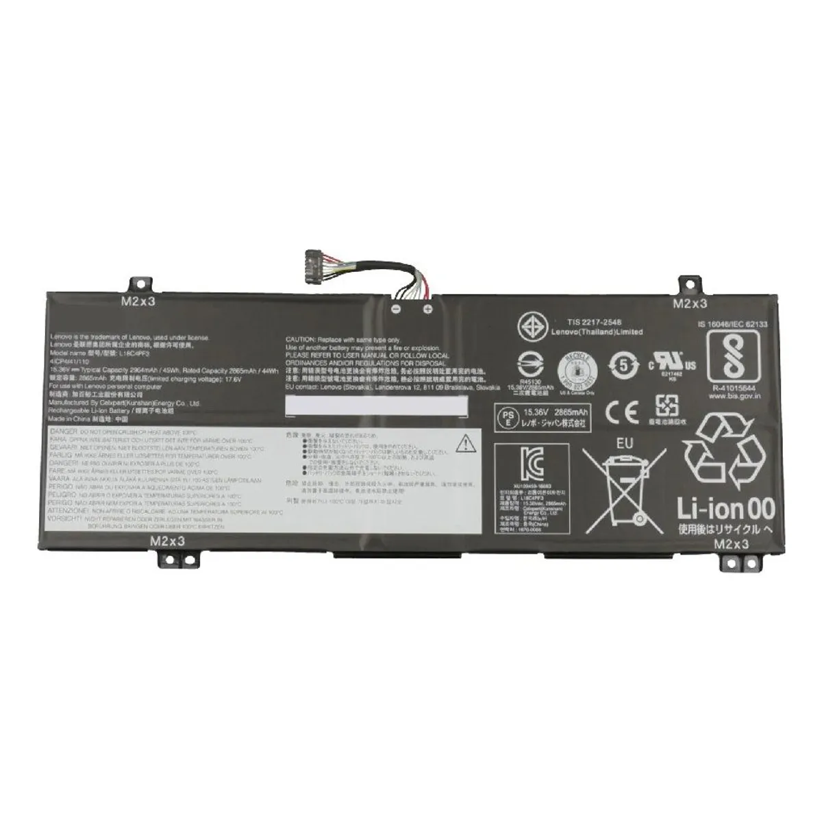 GENERICO - BATERIA PARA LENOVO L18C4PF3 L18M4PF3 55Wh 154V 4 CELDAS C340-14API